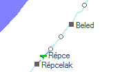 A vonalszakasz helye a térképen