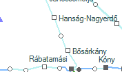 A vonalszakasz helye a térképen