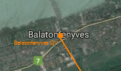 Balatonfenyves GV szolglati hely helye a trkpen