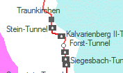 Kalvarienberg II-Tunnel szolglati hely helye a trkpen