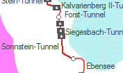 Sonnstein-Tunnel szolglati hely helye a trkpen
