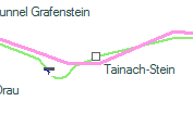 Tainach-Stein szolglati hely helye a trkpen