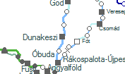 Dunakeszi szolgálati hely helye a térképen