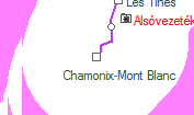 Chamonix-Mont Blanc szolglati hely helye a trkpen