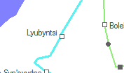 Lyubyntsi  szolglati hely helye a trkpen