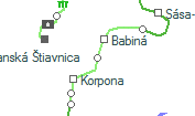Krupina predmestie szolgálati hely helye a térképen