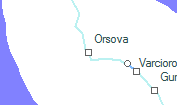 Orsova szolgálati hely helye a térképen