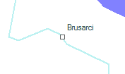 Brusarci szolglati hely helye a trkpen