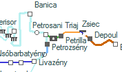 Petrilla szolgálati hely helye a térképen