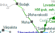 Moha-rakodó szolgálati hely helye a térképen