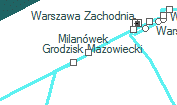 Milanówek szolgálati hely helye a térképen