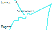 Skierniewice szolgálati hely helye a térképen