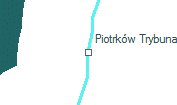 Piotrków Trybunalski szolgálati hely helye a térképen
