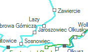 Lazy szolgálati hely helye a térképen