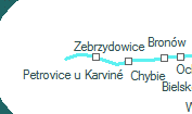 Petrovice u Karviné szolgálati hely helye a térképen