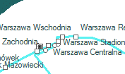 Warszawa Wschodnia szolgálati hely helye a térképen