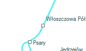 Włoszczowa Północ szolgálati hely helye a térképen