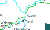Kozlów szolgálati hely helye a térképen