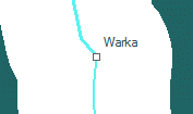 Warka szolgálati hely helye a térképen