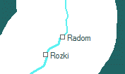Radom szolgálati hely helye a térképen