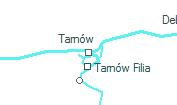 Tarnów szolgálati hely helye a térképen