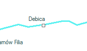 Debica szolgálati hely helye a térképen