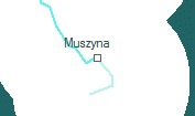 Muszyna szolgálati hely helye a térképen