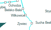 Wilkowice szolgálati hely helye a térképen