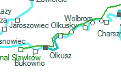 Jaroszowiec Olkusky szolgálati hely helye a térképen