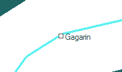 Gagarin szolgálati hely helye a térképen