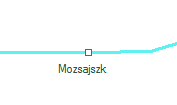 Mozsajszk szolgálati hely helye a térképen