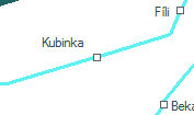 Kubinka szolgálati hely helye a térképen