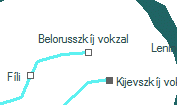 Belorusszkíj vokzal szolgálati hely helye a térképen