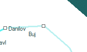 Buj szolgálati hely helye a térképen