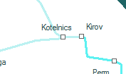 Kotelnics szolgálati hely helye a térképen