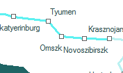 Omszk szolgálati hely helye a térképen