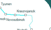 Krasznojarszk szolgálati hely helye a térképen