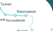 A vonalszakasz helye a térképen