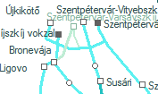 A vonalszakasz helye a térképen