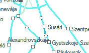 Susári szolgálati hely helye a térképen