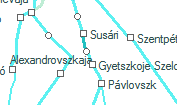 A vonalszakasz helye a térképen