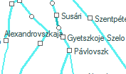 Gyetszkoje Szelo szolgálati hely helye a térképen