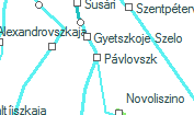 Pávlovszk szolgálati hely helye a térképen
