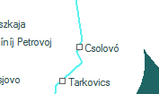 Csolovó szolgálati hely helye a térképen