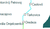 Tarkovics szolgálati hely helye a térképen