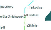 A vonalszakasz helye a térképen