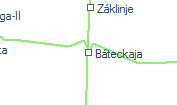 Báteckaja szolgálati hely helye a térképen