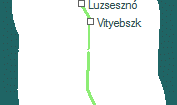 A vonalszakasz helye a térképen