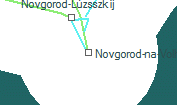 Novgorod-na-Volhove szolgálati hely helye a térképen