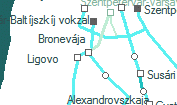 Bronevája szolgálati hely helye a térképen